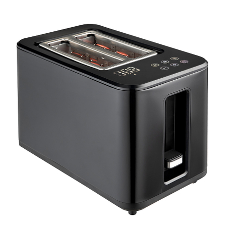 محمصة خبز من الفولاذ المقاوم للصدأ مع شاشة LED